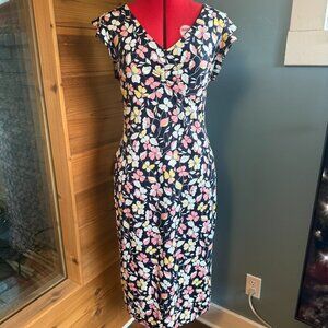 Rachel Roy Floral Dress Below the Knee Bodycon